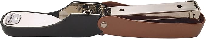Praxxis Pro Office Supplies - Aria-Plus Half-Strip Mini Stapler - Durable, Compact, and Colorful Stapler for Office and Travel Use, Compatible with Standard 26/6 Staples, Copper/Black