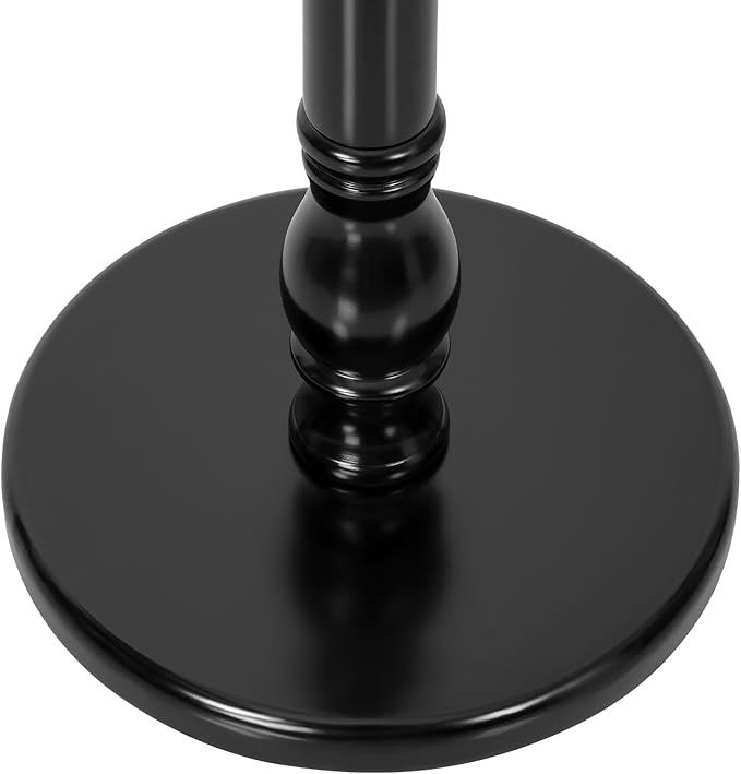 Coat Rack Freestanding Coat Tree with Sturdy Round Base, Unique Coat Hanger Stand, Heavy Duty Standing Coat Rack Clothes Stand for Winter Jacket, Hat, Entryway/Hallway/Bedroom, Black