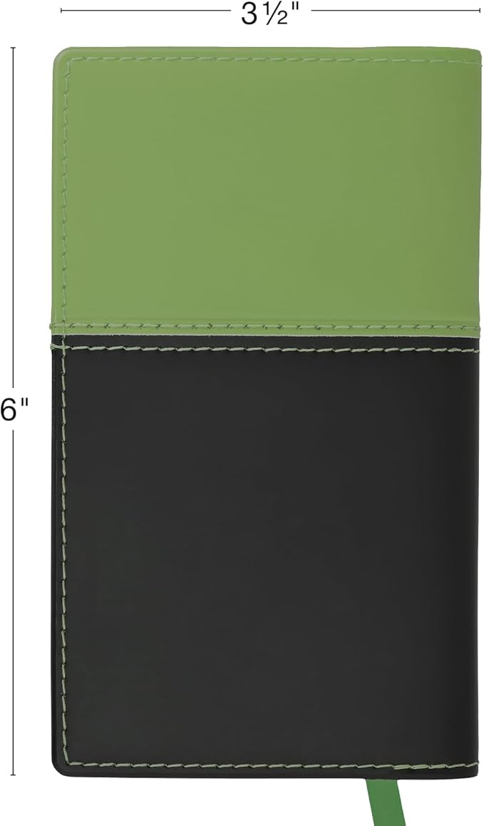 2026 Pocket Planner/Pocket Calendar, 3.5"x6": Includes 14 Months (November 2025 - December 2026) / 2026 Weekly Planner/Weekly Agenda/Monthly Calendar Organizer (Green/Black)