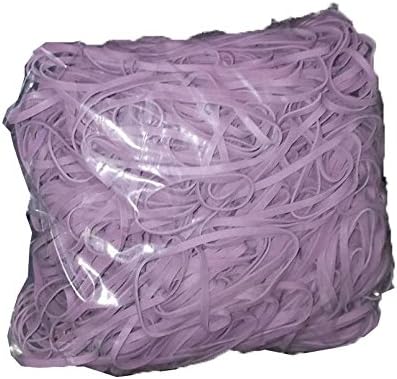 PlasticMill Argyle Purple Rubber Bands Size 33 (3 1/2" x 1/8") - #33 Colored Rubber Bands Office Supplies - Strong, Elastic Bands for Crafts, Balloon Garland, Cash, File Folders (1,000-Pack)