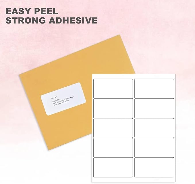 BESTEASY 10-UP Address Labels,/Address Mailing Labels 2000 Sheets Shipping Sticker Labels Compatible Laser/Ink Jet Shipping Labels(20000 Labels)
