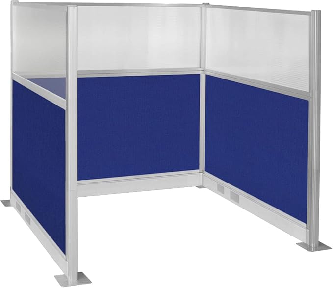 Versare Pre-Configured Hush Panel Electric Cubicle | Workstation Divider Walls | Cubicle Privacy Panels | Office Partition Walls