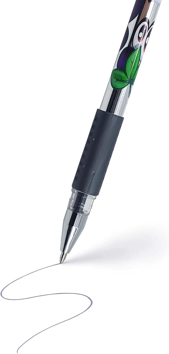 Scentos 24-Pack Scented Metallic Gel Pens for Kids – Non-Toxic Gel Ink for Drawing, Coloring & Journaling – Sweet Scents – Safe Art Supplies for Ages 3+