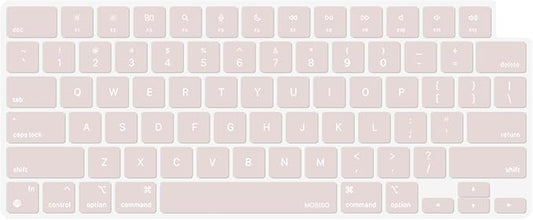 MOSISO Keyboard Cover Skin Compatible with MacBook Air 15 inch M3 A3114 M2 A2941/Air 13.6 A3113 A2681/Pro 14/16 M4 M3 M2 M1, Rock Gray