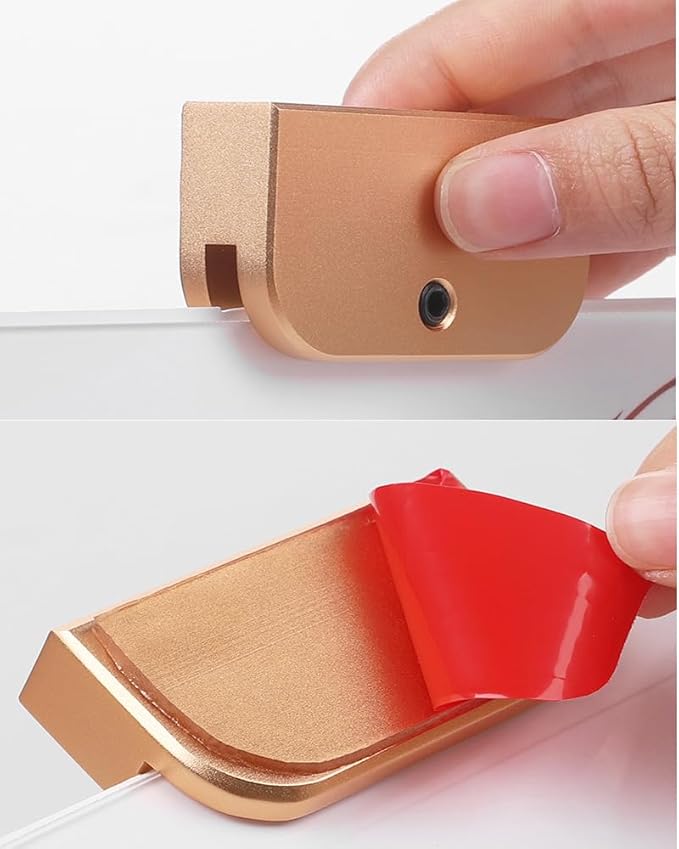 Wall Mount Acrylic Sign Holder with 3M Tape, Photo Menu Flyer Display Frames for Mall, Office, Home, Restaurant (Metal Horizontal A5 148×210mm/5.83×8.27inches)