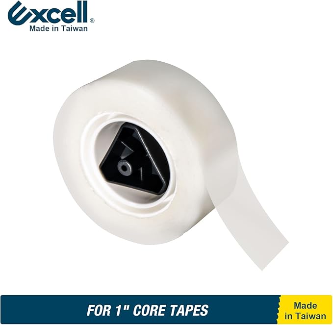 Excell EX-11419BK Desk Tape Dispenser (1" core) with Non-Skid Base, Desktop Tape Dispenser Design for Home, Office, Gift Store and Wrapping Purpose (1)