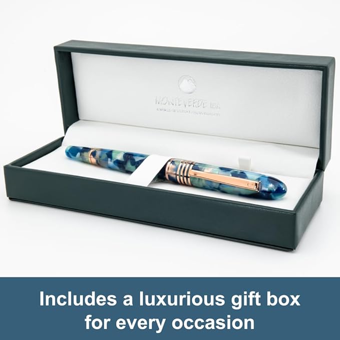 Monteverde Blue Mountain Fountain Pen - Omniflex