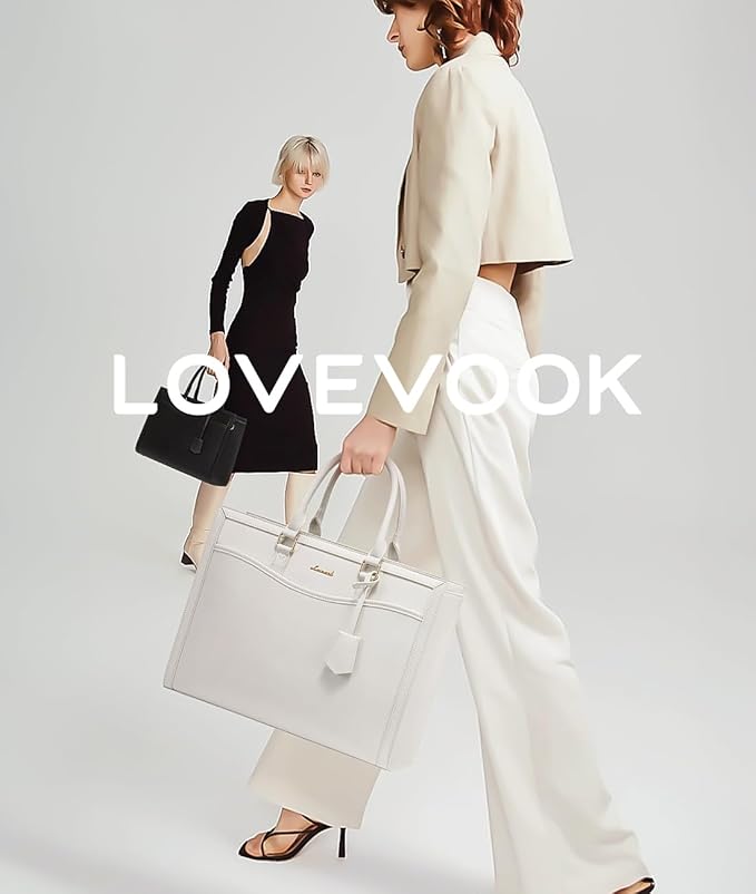 LOVEVOOK Laptop Tote Bag for Women, Office Work Bag Briefcase fit for 15.6 inch Laptop, Large Capacity Teacher Bag Handbag