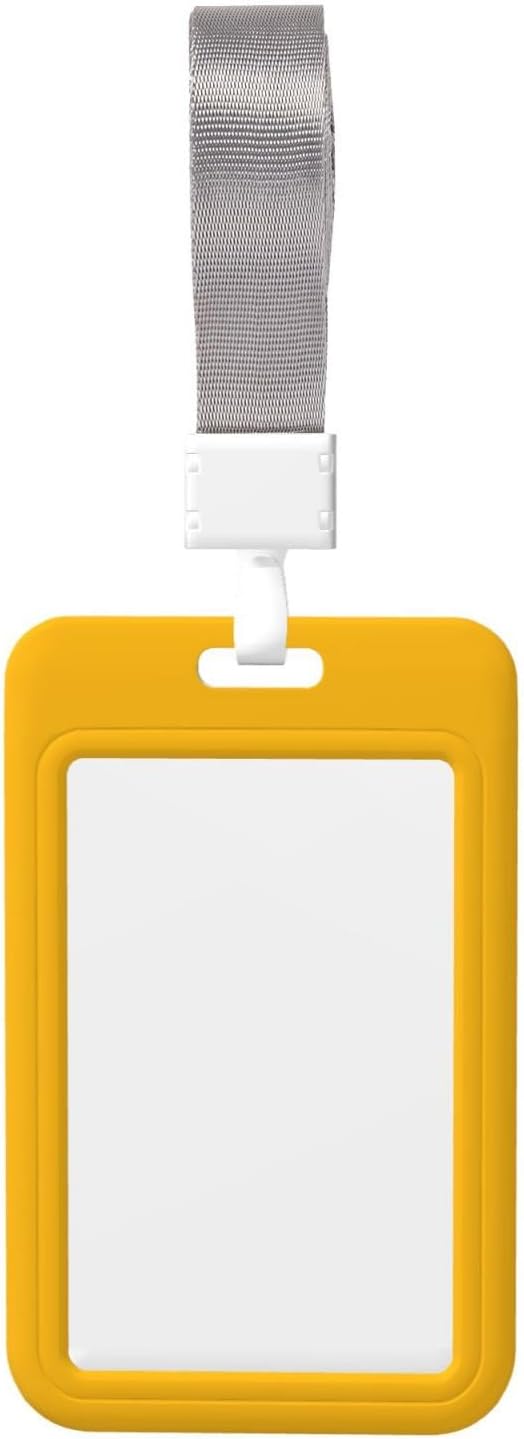 Custom Id Badge Holder Customizable Personalized Id Card with Photo Logo for Employee Work Office Staff Name Tag