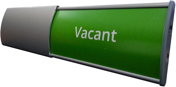 Set of 2, WALL DOOR MOUNT SLIDER SIGN HOLDER FRAME DISPLAY CURVATURE PLAQUE SILVER ALUMINUM (8.00" W x 2.36" H)