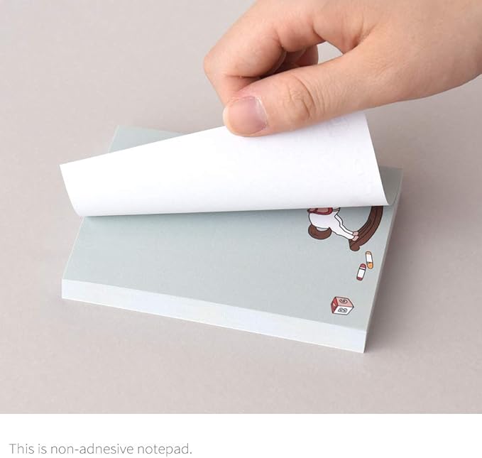 Monolike Memopad Memories design A SET - 4 Packs, 4 Different Designs, 100 Sheets Per Pad, Total 400 Sheets, Note pads, Writing pads, 3.15 x 4.17 Inches