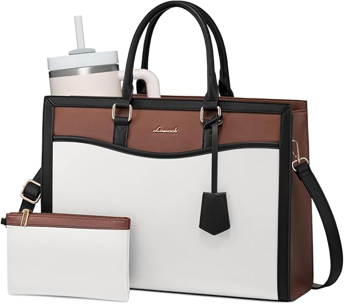 LOVEVOOK Laptop Tote Bag for Women, Office Work Bag Briefcase fit for 15.6 inch Laptop, Large Capacity Teacher Bag Handbag