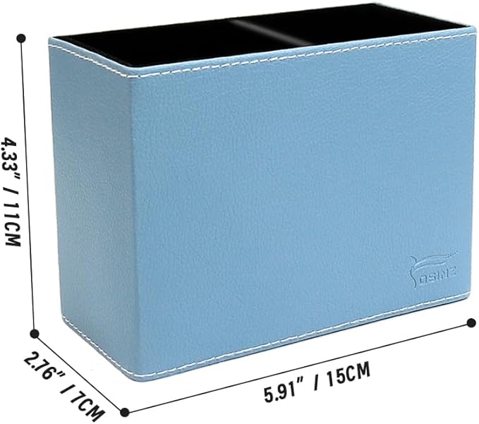 Pen Pencil Holder Cup Container PU Leather Desk Organizer Stand Decor Brush Scissor Holder Decoration Office Desk Home School