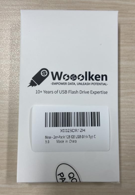 USB C Flash Drive 128GB 2 Pack, Wooolken USB 3.0 Dual Drive Type-C Thumb Drive OTG USB Compatible with iPhone 16/15, Android Smartphone/Tablets/Computers