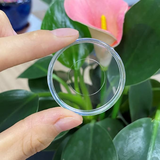 100pcs Discbound Notebook Discs DIY Planner Accessories fits for Tul,Levenger,Arc,Happy Planner,Talia(Super Clear,0.94inch/24mm)