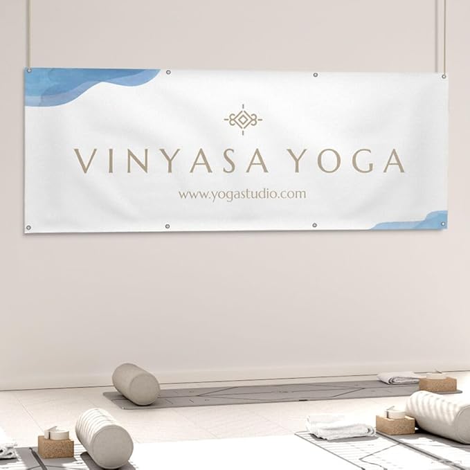 Staples Custom Scrim Vinyl Banner - 96W" x 36L" Quote Banner with 4 Grommets - Durable Outdoor Sign for Events, Promotions, and Business Advertising (Light)