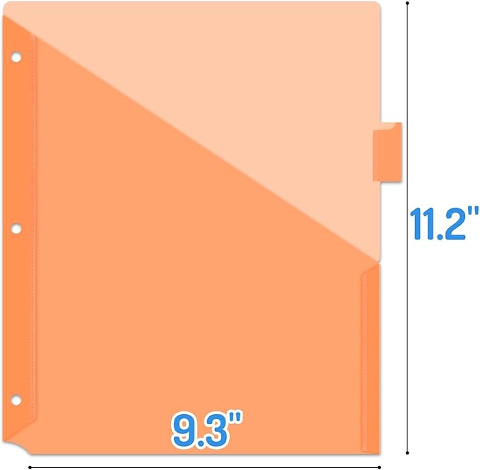 Forvencer 96 Count Dividers with Two Pockets, 8 tabs Binder Dividers for 3 Ring Binder Organizer, Multicolor, 12 Sets