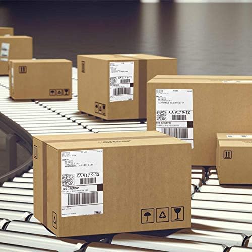 OausTect 4x6 Shipping Label 40000 Fanfold Labels for Rollo, Zebra Direct Thermal Printer, with Perforations - 40 Stack (40 Stack/40000 Labels)