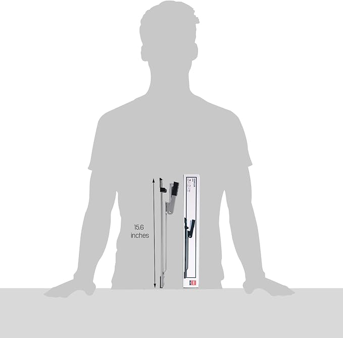 Deli Long Reach Stapler with 1000 Staples, 20 Sheet Capacity, Long Arm Standard Staplers for Booklet or Book Binding, Silver