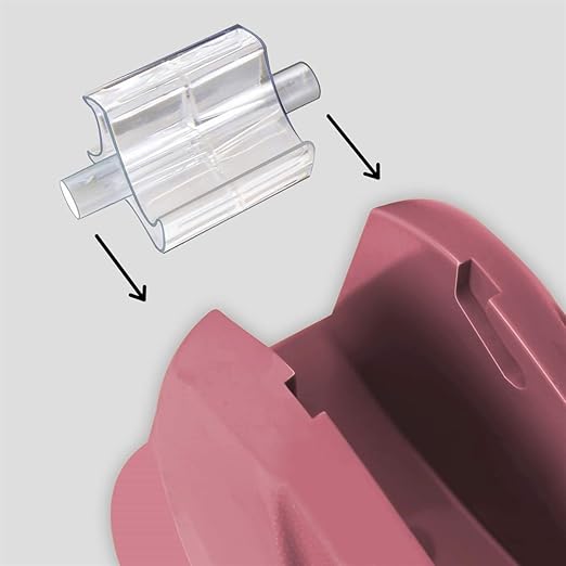 Acrimet Premium Desktop Tape Dispenser, Plastic, Non-Skid Base (Heavy Duty) (Pink Color)