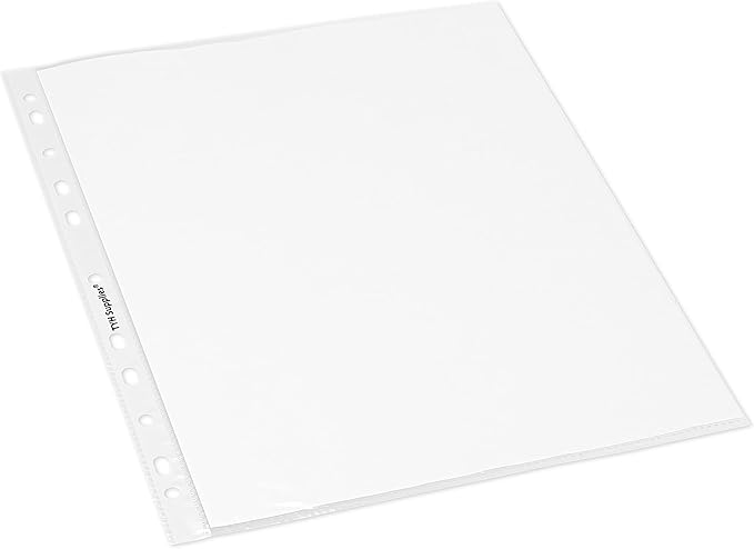 TYH Supplies 400 Pack Heavy Duty Clear Sheet Protectors for 3 Ring Binder | 8.5 x 11 Inch | Ultra Clear 11 Hole Plastic Page Protectors for Home, Office, and School | Top Loader Plastic Sleeves