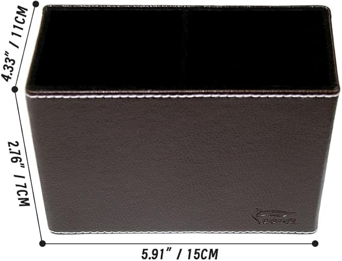 Pen Pencil Holder Cup Container PU Leather Desk Organizer Stand Decor Brush Scissor Holder Decoration Office Desk Home School