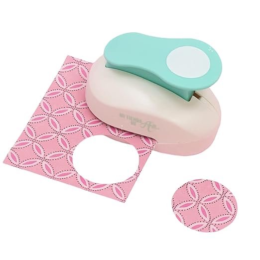 Craftelier - 2 Inch Circle Punch with Lever Press | Shape Hole Puncher for Paper Crafts | Round Hole Punch to Create Scrapbooks, DIY Cards & Journals | Mini Hole Punch for Paper & Cardstock.