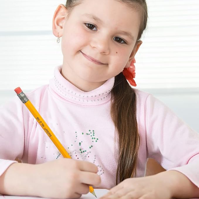 Wood-Cased #2 HB Pencils, Pre-sharpened, 500 Count Bulk Pack