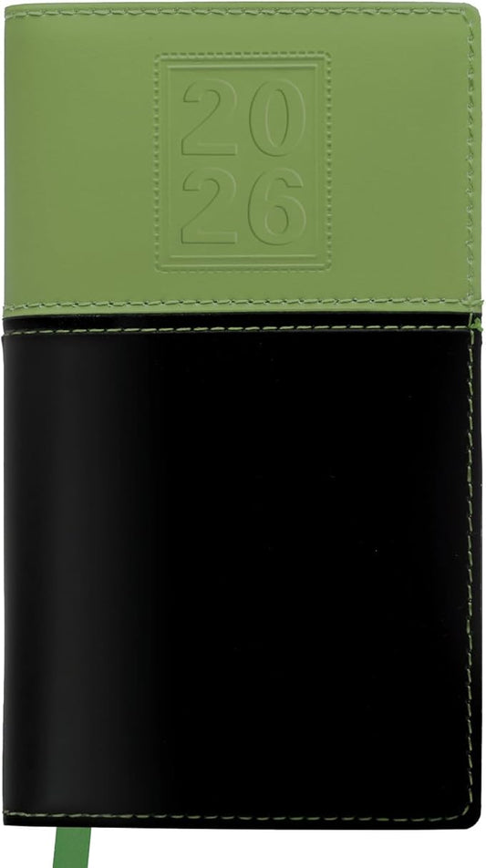 2026 Pocket Planner/Pocket Calendar, 3.5"x6": Includes 14 Months (November 2025 - December 2026) / 2026 Weekly Planner/Weekly Agenda/Monthly Calendar Organizer (Green/Black)