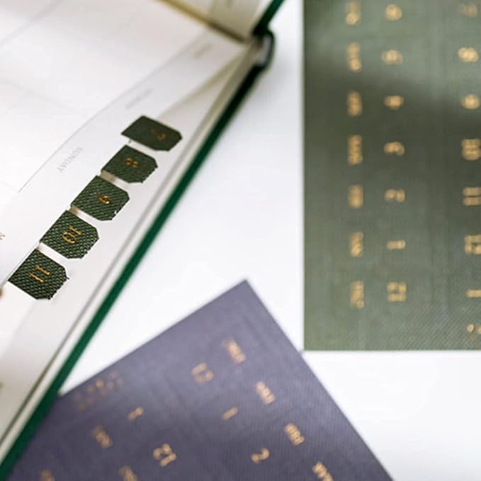 10 Sheets Self Adhesive Tabs Gradient Color Stickers Monthly Calendar Index Tabs for Planners, Journal, Notebook, Agendas and Organizers, Office Supplies (NEON) 88mm*110mm