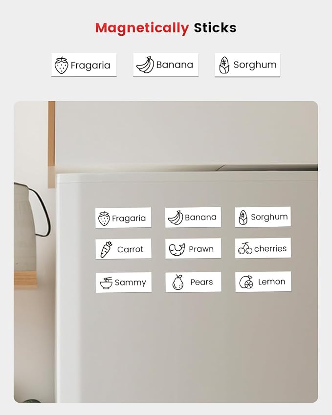 Phomemo A30 Label Maker, Mini Bluetooth Label Printer Thermal Transfer Printing Sticker Printer for Home Office Small Business School Students, Portable Label Maker, Works with Tablet, Phones & PC