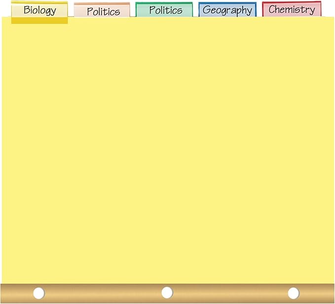 Binder Divider, PANDRI 200 Pack Binder Index Dividers with 5 Insertable Multicolor Big Tabs, Letter Size Paper Binder Divider for School Office Home Business