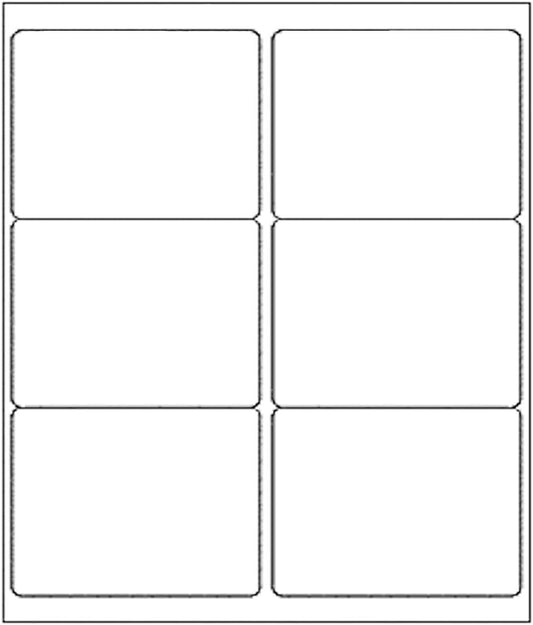 BESTEASY 3 1/3" x 4" Labels Shipping Labels for Laser Inkjet Printers, 6 Up Self Adhesive FBA Address Labels, White Matte Mailing Label Stickers (1000 Sheets, 6000 Labels)
