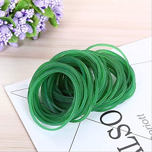 AMUU Rubber Bands 300pcs Green Small Rubber Bands for Office School Home size16 Elastic Band Office School Home Strong Elastic Band Loop Office Supplies