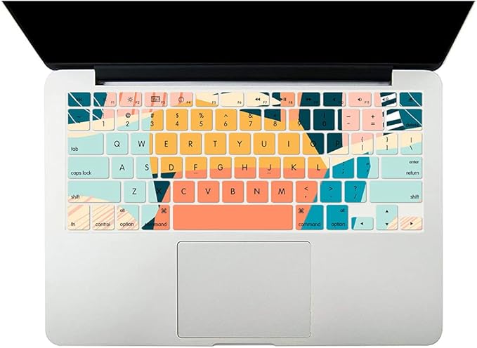 Case Compatible with MacBook Pro 15 Inch 2015 2014 2013 2012 Model A1398, Plastic Hard Shell Protective Case Cover & Keyboard Protector for Mac Pro Retina 15 Old Version - Colored Pattern