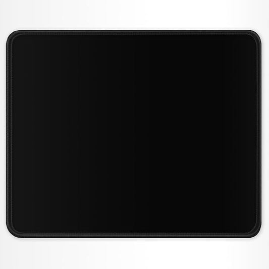 Auhoahsil Black Mouse Pad, 12 x 10 Inch Square Mousepad, 3mm Thick Rubber Mouse Mat with Pretty Design, Premium-Textured Non-Slip for Gaming Work Office Wireless Mouse Men Women