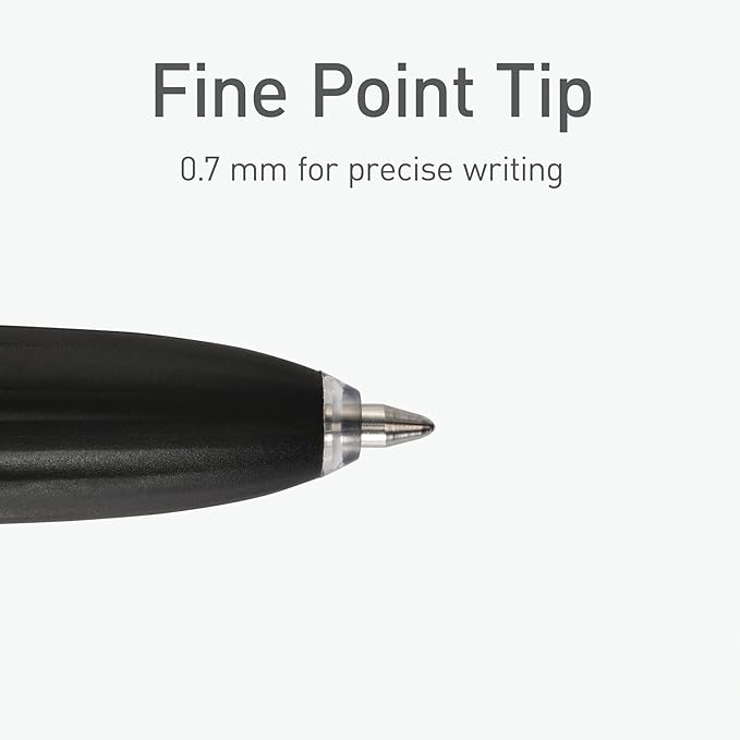 Pentonic GR-T Retractable Gel Pens, 10 Count, Blue Ink, 0.7 mm Fine Point, Smooth Writing For Journaling, Note Taking, Office & School (1002361)