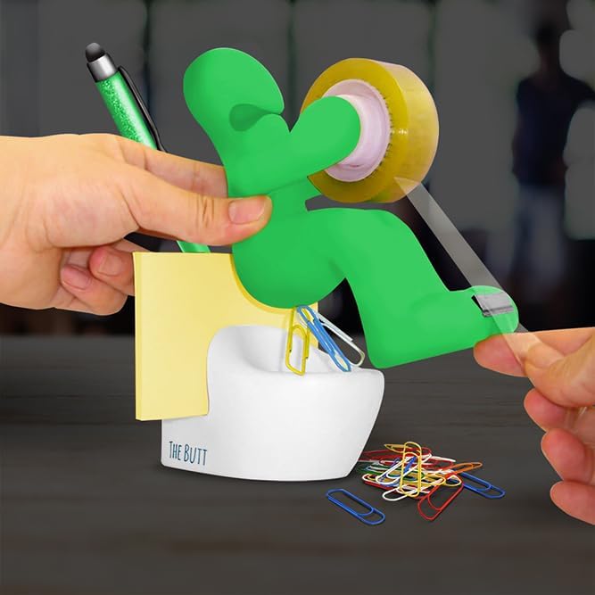 The Butt Tape Dispenser – Funny Gifts for Men – Weird Stuff, Desk Accessories for Men - Novelty, Fun Office Supplies Gag Gifts for Men - Teacher Gifts Boss Gifts for Men - Going Away Gift for Coworker