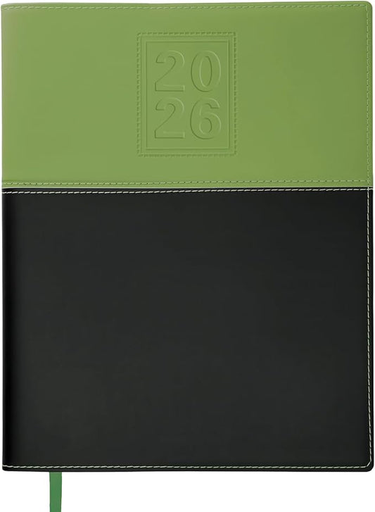 2026 Planner Calendar, 8"x10" : Includes 14 Months (November 2025 - December 2026) / 2026 Weekly Planner/Weekly Agenda/Monthly Calendar Organizer (Green/Black)