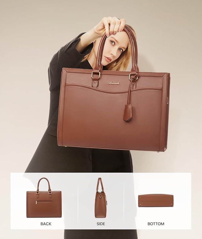 LOVEVOOK Laptop Tote Bag for Women, Office Work Bag Briefcase fit for 15.6 inch Laptop, Large Capacity Teacher Bag Handbag