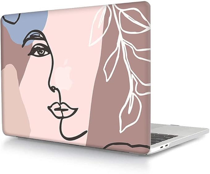 Bandless Case Compatible with MacBook Pro 16 Inch 2021 M1 Pro/Max Model A2485, Protective Plastic Laptop Hard Shell Keyboard Cover Skin for 16inch Touch ID - Girl Pattern 2 A2485(Pro ID)