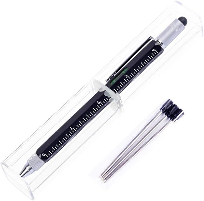 Dad Gifts for Fathers Day, 6 in 1 Multitool Pen, Stocking Stuffers for Mens Gifts for Him Husband, Father's Day for dad, Birthday for Men, Tools Cool Gadgets,Office Gift