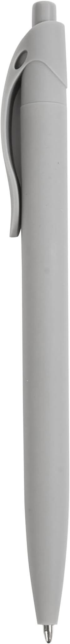 BallPoint Pens, 50 Pack (BLACK Ink),Bulk Pens, Grey Barrel,Click Pens for Office Home and School, Retractable Ballpoint Pens, Medium Point, 1.00MM (Grey)
