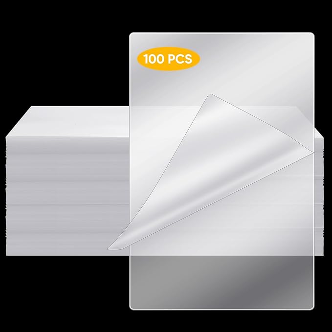 Sherr 100 Pcs 10 Mil Thermal Laminating Sheets 11 x 17 Inch Laminating Pouches 11-1/2 x 17-1/2 Inch Clear Lamination Sheets A3 Size Menu Size Hot Glossy Laminator Sleeves for Sealing