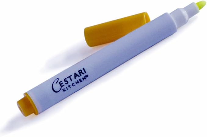 Yellow Wine Glass Marker, Chalk Ink Pen for Vinyl Stickers, Mirrors, Glass, Stainless Steel, Ceramic