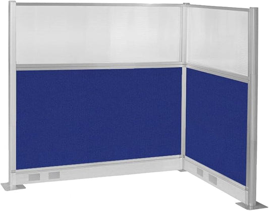 Versare Pre-Configured Hush Panel Electric Cubicle | Workstation Divider Walls | Cubicle Privacy Panels | Office Partition Walls