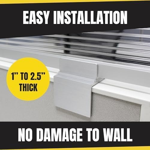 OBEX Screen Extender Polycarbonate Desk Privacy Panel & Divider for Office Cubicle, 18" x 66", Translucent