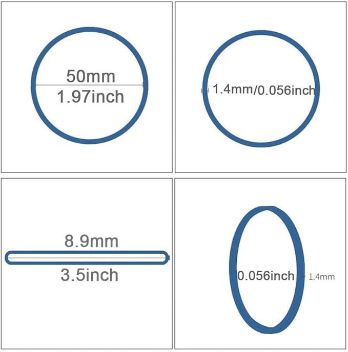 AMUU Rubber Bands 500pcs size 19#19 rubber band Multicolor Small Rubber Bands for Office School Home Elastic Hair Band Colors 50mm