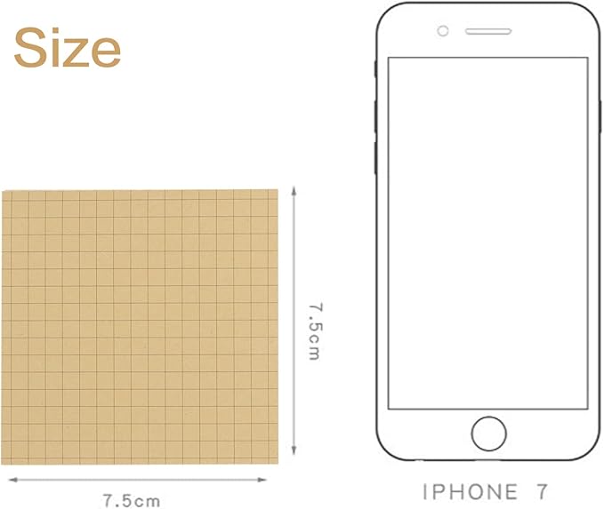 NatureTouch Sticky Notes 6 Packs, 3 x 3 Inches Adhesive Self-Stick Notes in Eye Protection Paper, Multiple Designs of Memo Pads for Reminders, Office, Home, School, Meeting, 80 Sheets/Pad