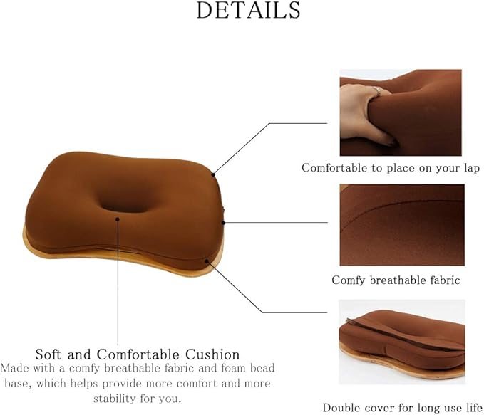 SUMISKY Lap Desk-Portable Laptop Table with Bamboo Platform Phone Holder (M(18.5"x11.8"))